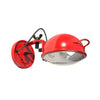 Applique murale Jeep en verre, rouge, hauteur 16,5 cm