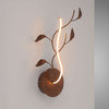Applique murale LED Aurelia en métal, rouille, hauteur 44 cm