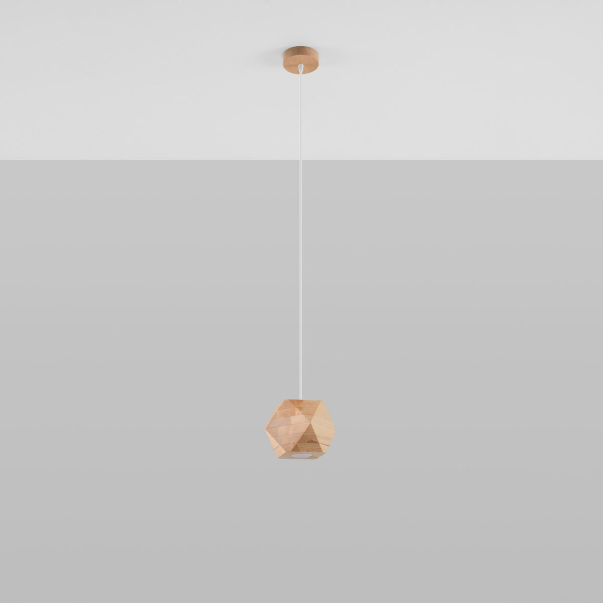 Lampe pendante WOODY bois naturel
