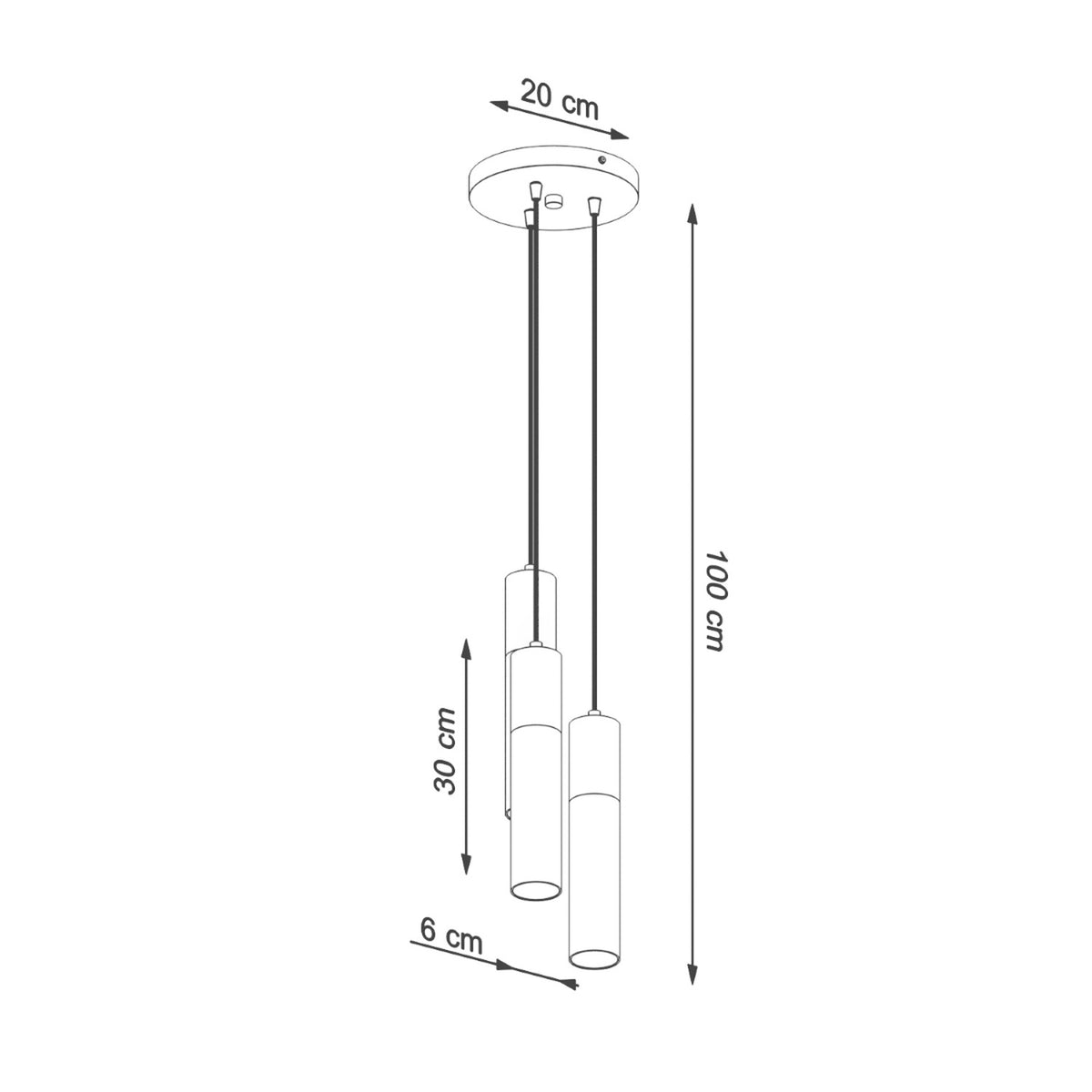 Lampe pendante PABLO 3P