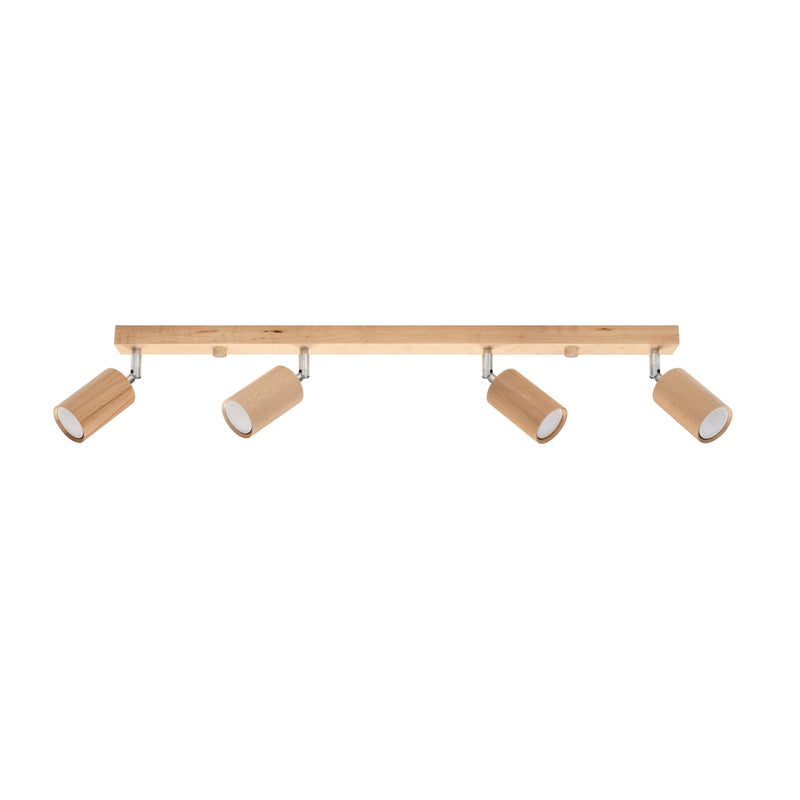 Plafonnier BERG 4 en bois naturel