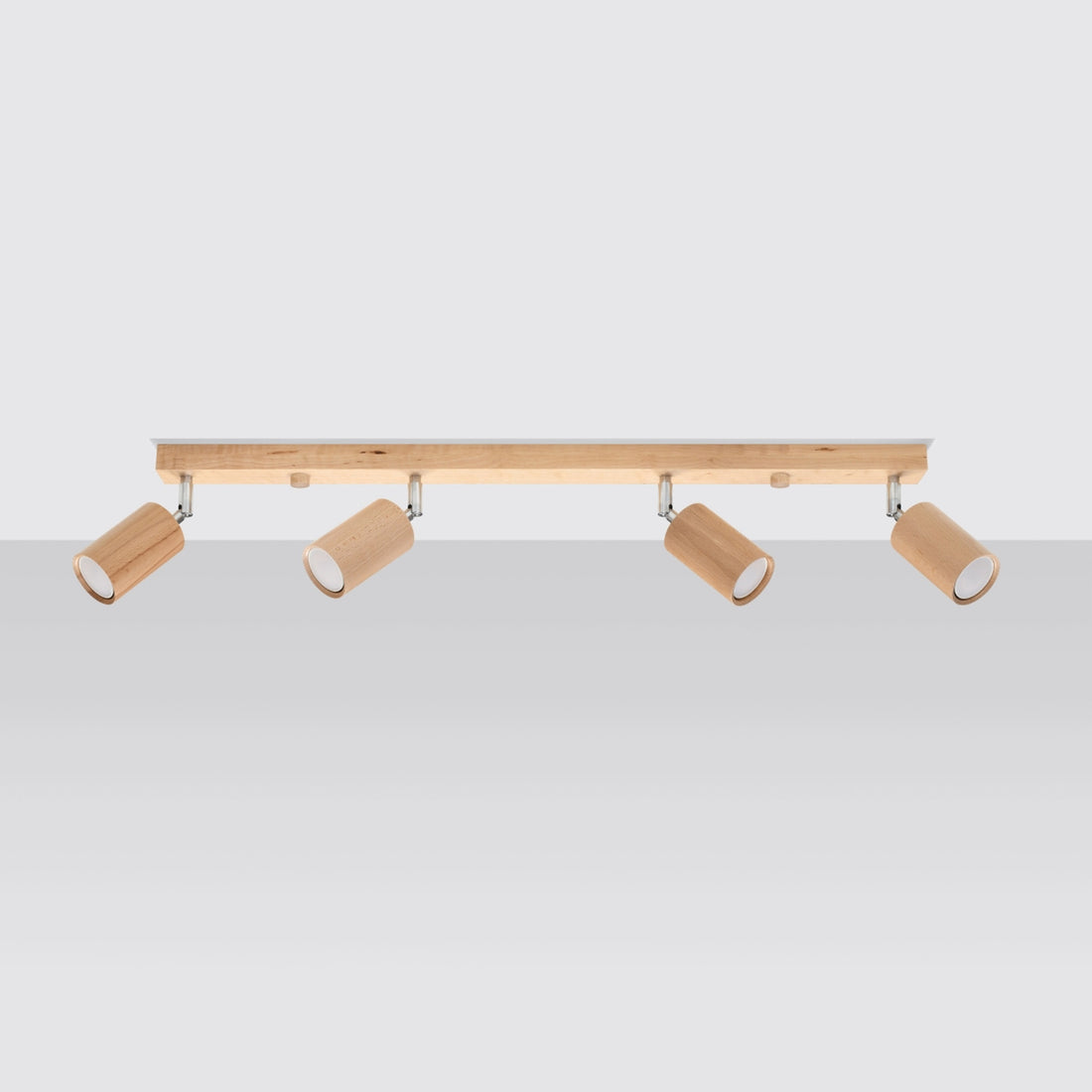 Plafonnier BERG 4 en bois naturel