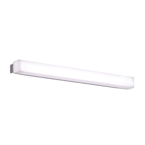Applique murale LED en aluminium, argenté, hauteur 3,5 cm, IP44, 3000 K, 10,5 W