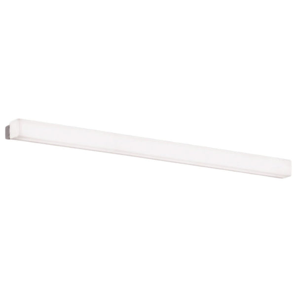 Applique murale LED en aluminium, argenté, hauteur 3,5 cm, IP44, 3000 K, 15 W