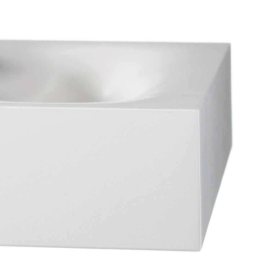 Applique murale LED Melete en aluminium, blanc, hauteur 5,5 cm