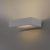 Applique murale LED Melete en aluminium, blanc, hauteur 5,5 cm