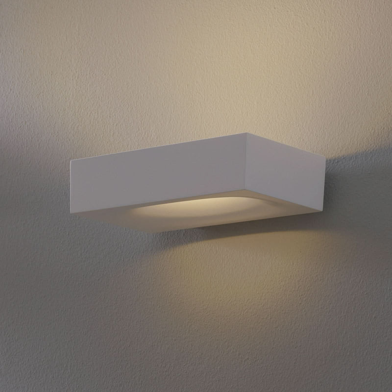 Applique murale LED Melete en aluminium, blanc, hauteur 5,5 cm