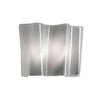 Applique murale Logico Micro 33 en verre, gris, 2 lumières, hauteur 32 cm