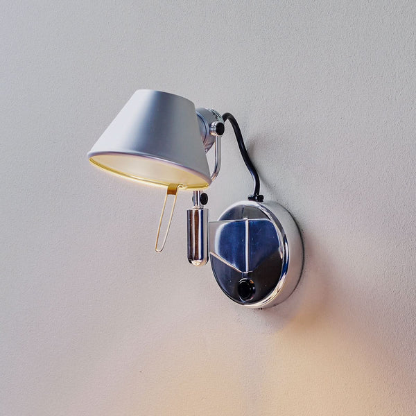 Applique murale LED Tolomeo Micro Faretto en aluminium, hauteur 20 cm, 2700 K, 7 W