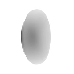 Applique murale Itka en verre, blanc, Ø 20 cm, IP65