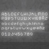 Applique murale LED Alphabet en aluminium, blanc, hauteur 95 cm, 3000 K, 21 W, largeur 65 cm, modèle 3