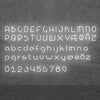 Applique murale LED Alphabet en aluminium, blanc, hauteur 65 cm, 3000 K, 8 W