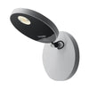 Applique murale LED Demetra Spotlight 2 en aluminium, blanc, Ø 13 cm