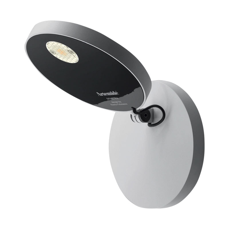 Applique murale LED Demetra Spotlight 2 en aluminium, blanc, Ø 13 cm