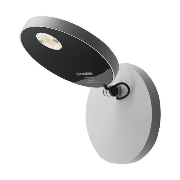 Applique murale LED Demetra en aluminium, blanc, hauteur 13 cm, 2700 K