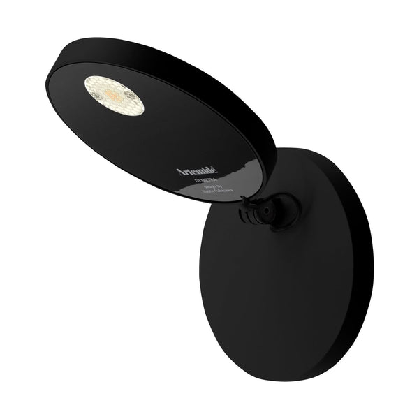 Applique murale LED Demetra en aluminium, noir, hauteur 13 cm, 3000 K