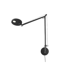 Applique murale LED Demetra 2 700 en aluminium, noir, hauteur 63,7 cm