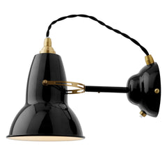 Applique murale Original 1227 Brass en laiton, noir, hauteur 16 cm