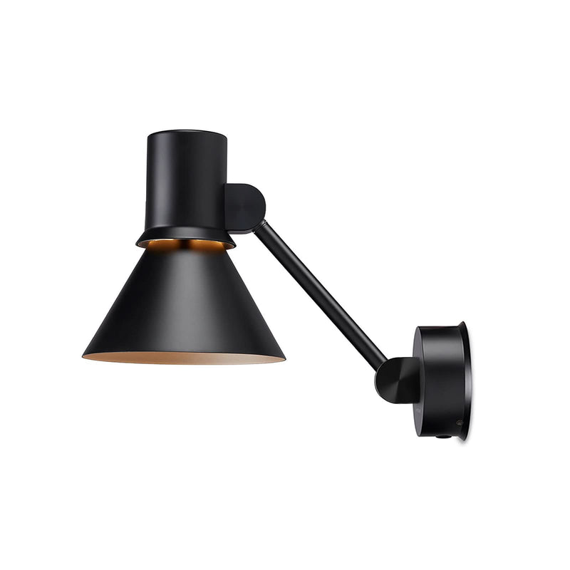 Applique murale Type 80 W2 en aluminium, noir mat, hauteur 16 cm, 2700 K, 6 W, largeur 14,5 cm
