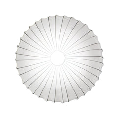 Applique murale Axolight Muse en tissu, blanc, 3 lumières, Ø 80 cm