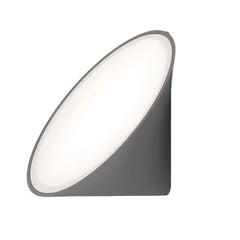 Applique murale LED Axolight Orchid en aluminium, gris foncé, Ø 20 cm