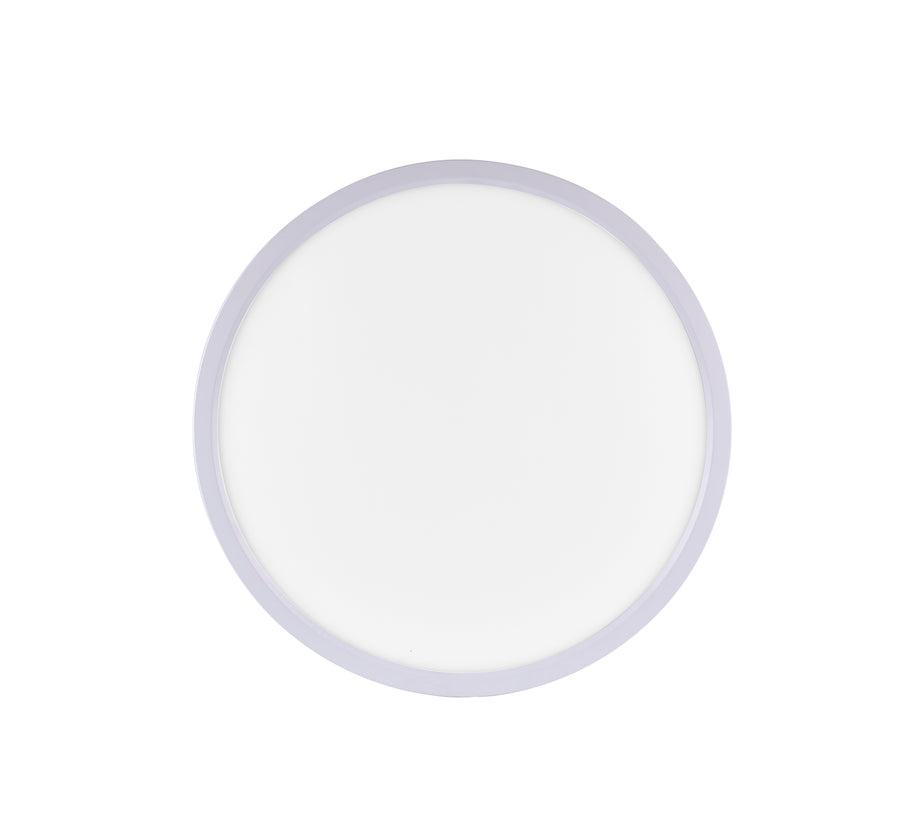 Plafonnier Flat blanc, H 4,5 cm