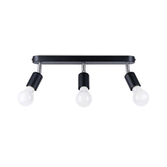 Plafonnier FORNES 3 noir