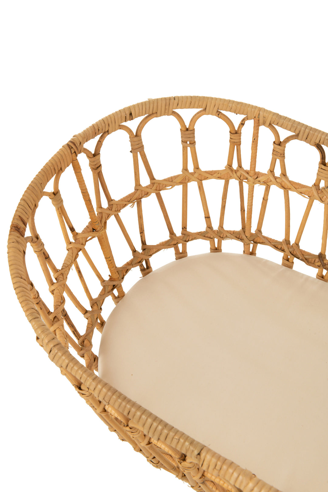 Berceau Bébé Rotin Métal Blanc | Sala
