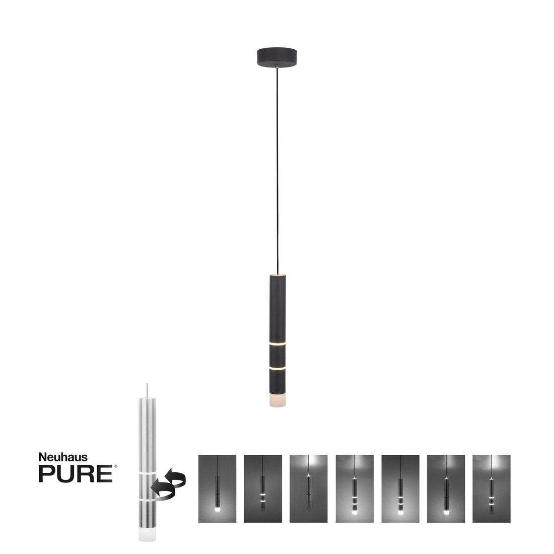 Suspension Pure-Vega noire (2211-18)