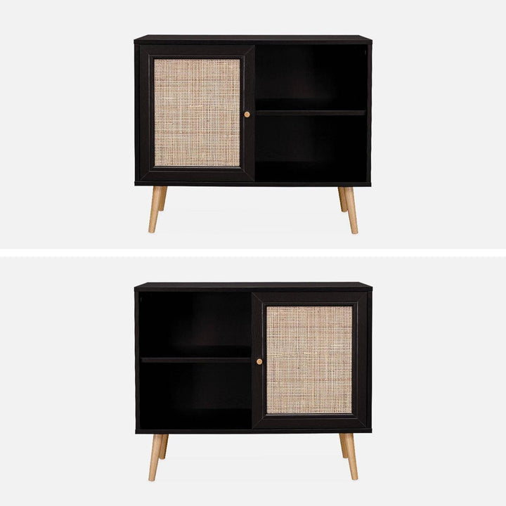 "Buffet Cannage Bois Scandinavie" | Designix - 3333    - https://designix.fr/