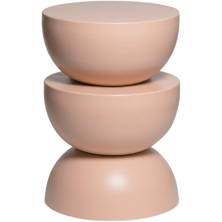 Alice'S Home - Table D'Appoint. Bout De Canapé. Table De Chevet En Métal. Rose. Coumba. Ø32 X H 46.5Cm | Designix - Amazon    - https://designix.fr/