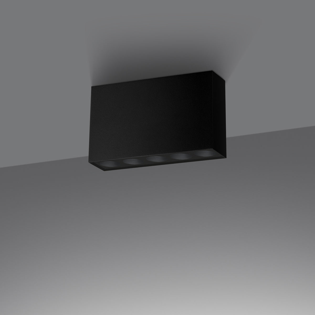 Plafonnier SOLE noir LED