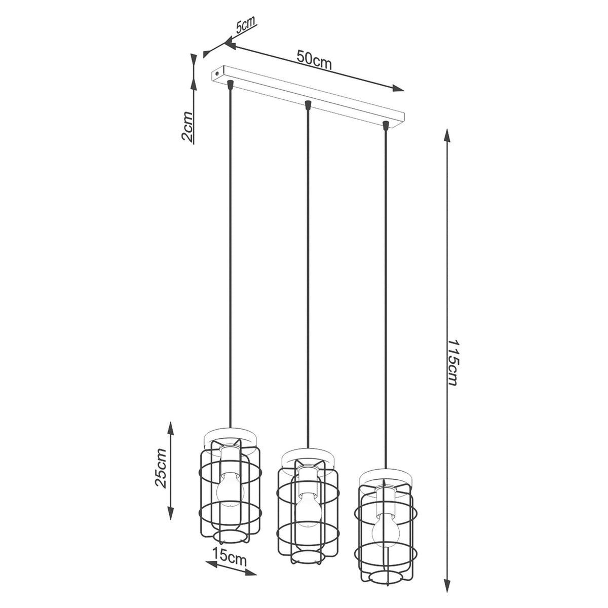 Lampe suspendue GOTTO 3L