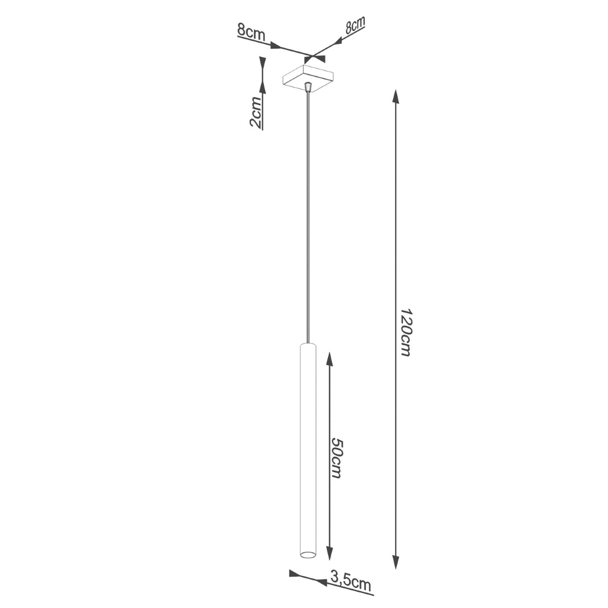 Lampe suspendue PASTELO 1 béton