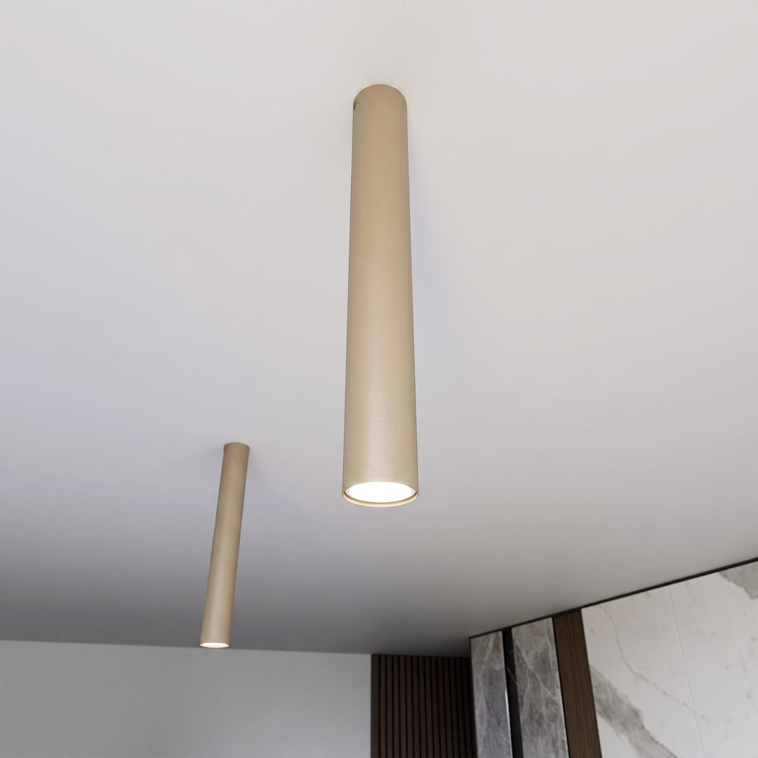 Plafonnier Tecno beige, P 45 cm