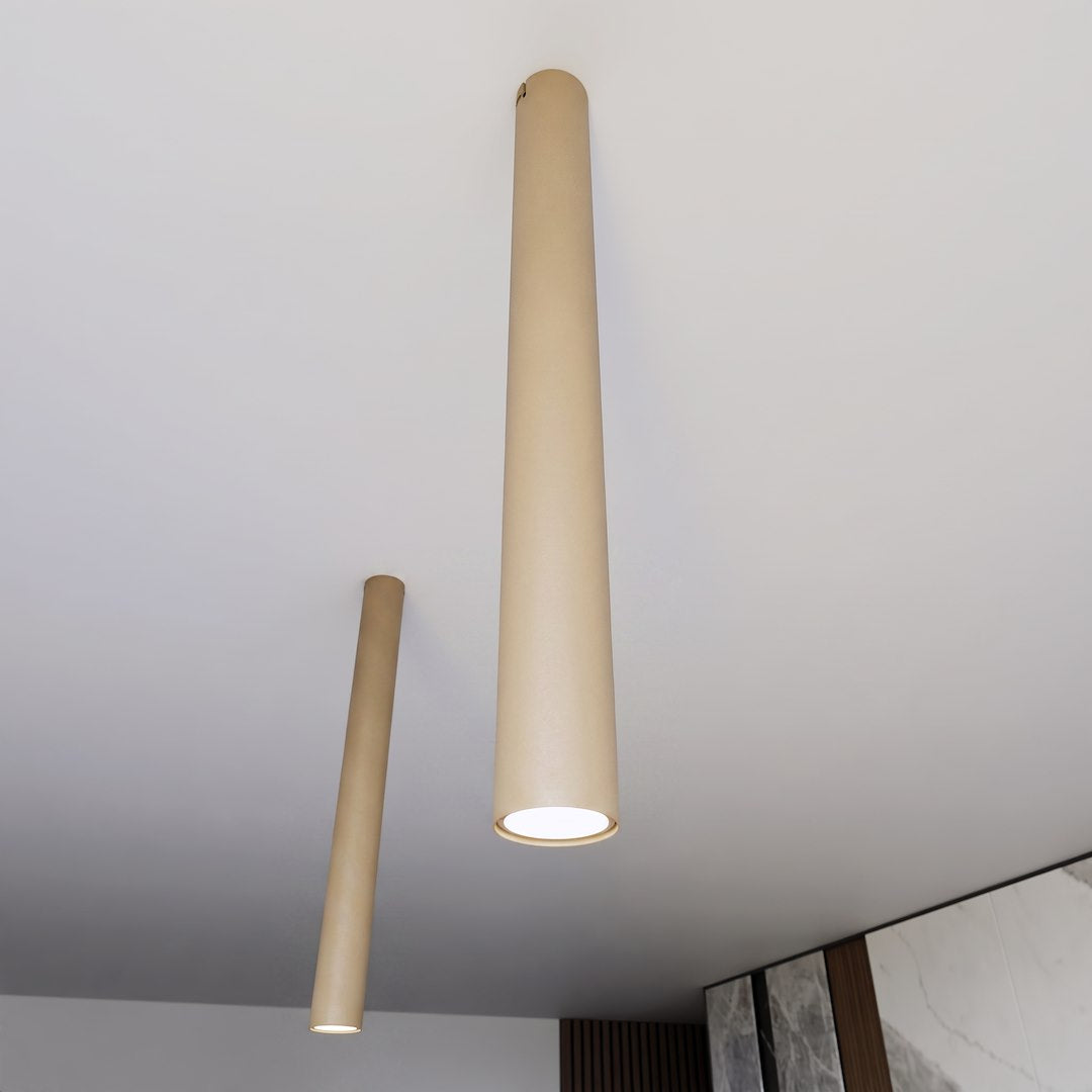 Plafonnier Tecno beige, P 60 cm