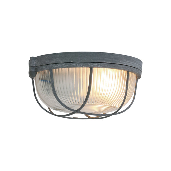 Lustre Métal Gris Verre E27