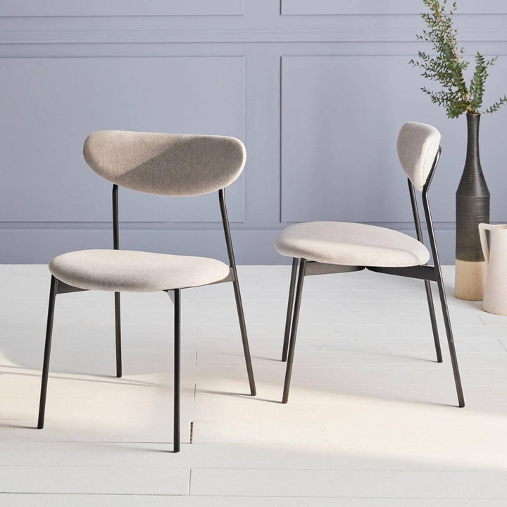 "Chaises Scandinaves Vintage Grises" | Designix - 3333    - https://designix.fr/