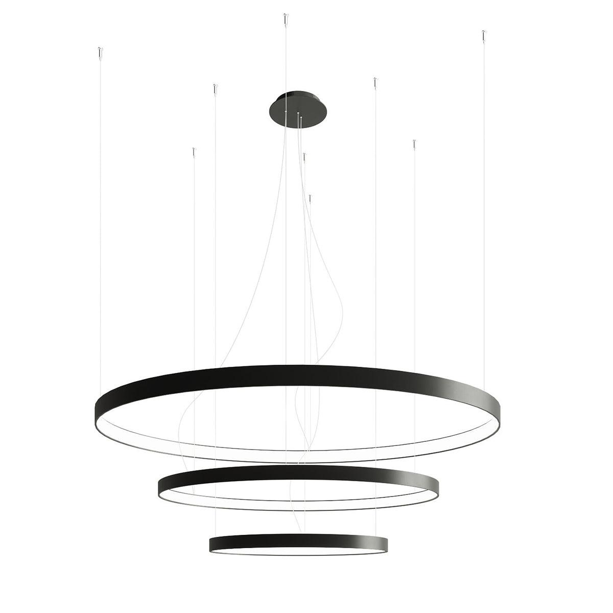 Lustre RIO 3 55/78/110 LED 3000K Noir
