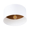 Plafonnier TELESTO blanc/marron foncé