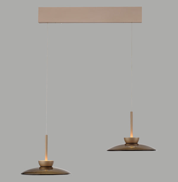 Suspension Pure Moon marron, verre (2194-97)
