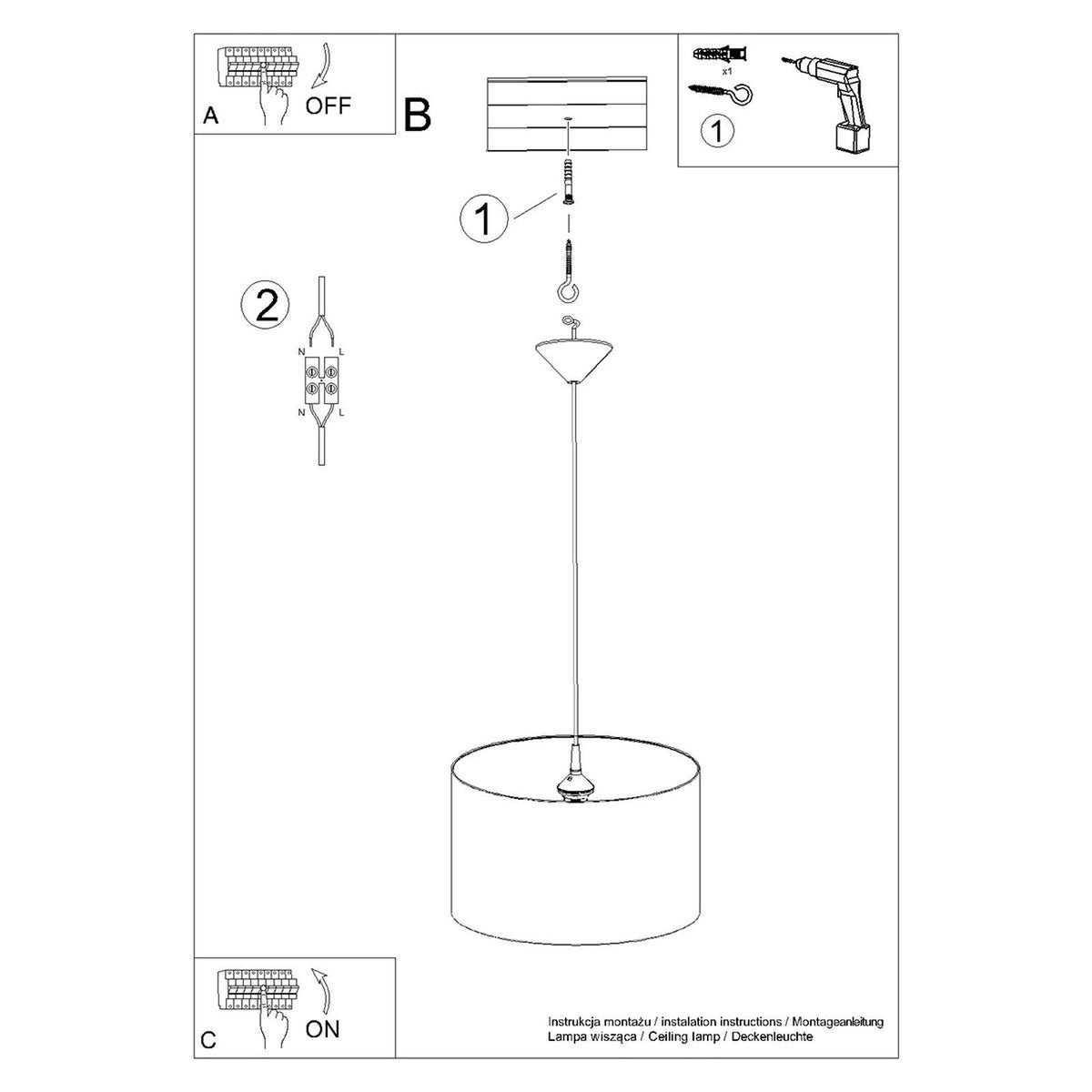 Lampe suspendue FAIRY 40