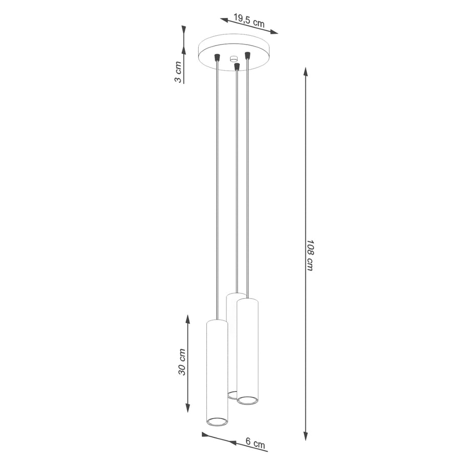 Lampe suspendue LAGOS 3P