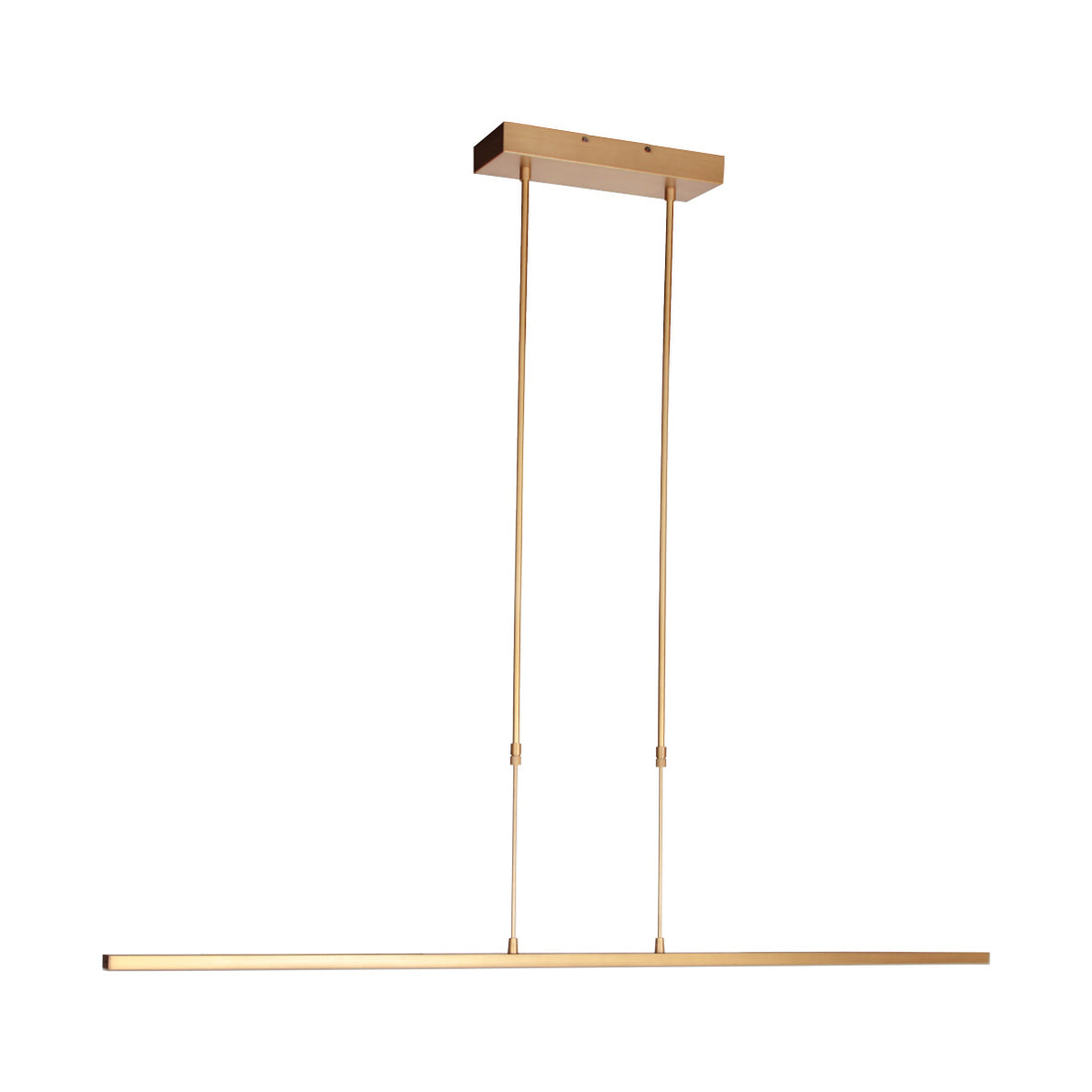 Lustre doré moderne, suspension LED 122 cm à variateur dim-to-warm | Zelena