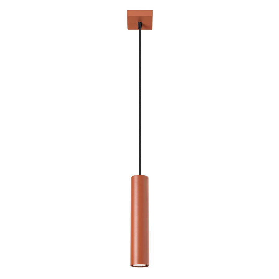 Lampe suspendue LAGOS 1 Ocre rouge