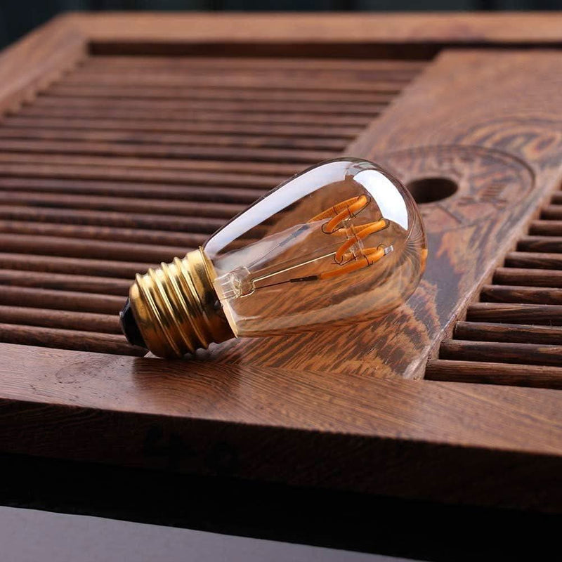 15 Ampoules Dimmable E27 Filament Blanc Chaud