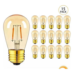 15 Grosses Ampoules LED Filament Dimmable Blanc Chaud