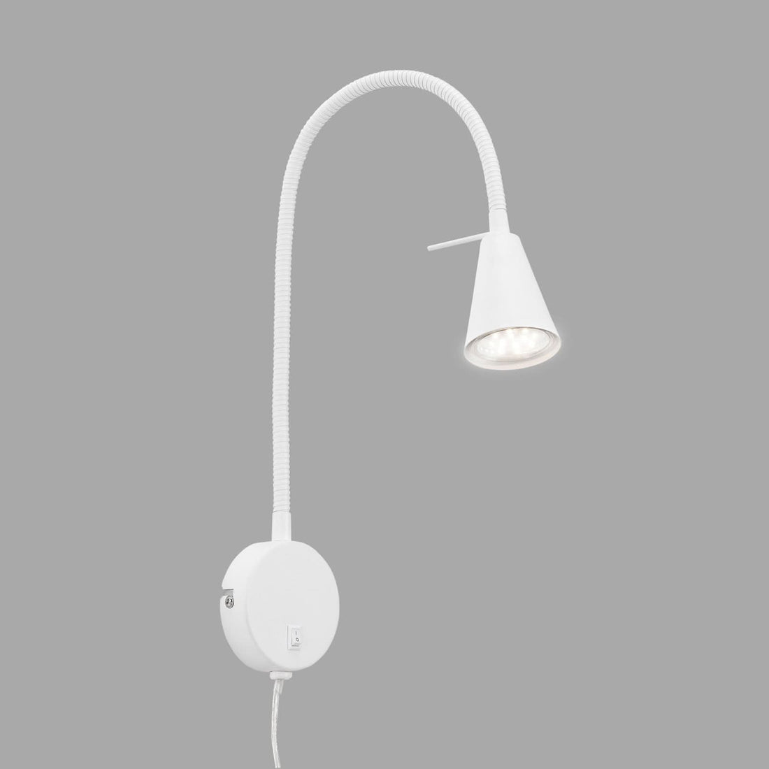 Applique murale Tusa en métal, blanc, hauteur 45 cm