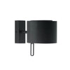 Applique murale 58151080 en laiton, noir, hauteur 17 cm