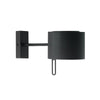 Applique murale 58152080 en laiton, noir, hauteur 17 cm